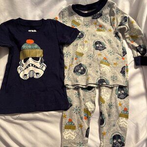 Christmas-Themed Star Wars Three-Piece Kid's Pajama Set
